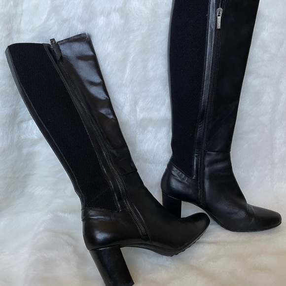 Aquatalia Water Resistance Leather Tall Boot - Picture 3 of 10
